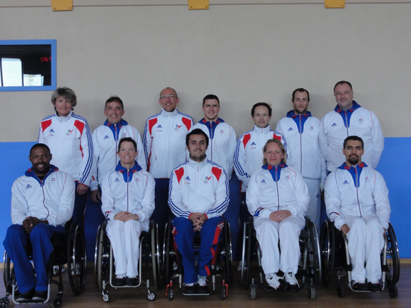 Complexe Euro-méditerranéen - entrainement de l'équipe de France paralympique d'escrime au centre sportif Marceau Crespin en Lozère